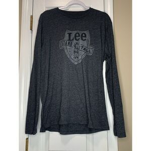 Lee Men's Long Sleeve,‎ Lightweight T-shirt, Size Large, Stand Tall